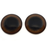 Grizzly Bear Brown Glass Animal Eyes