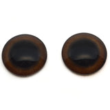 Grizzly Bear Brown Glass Animal Eyes