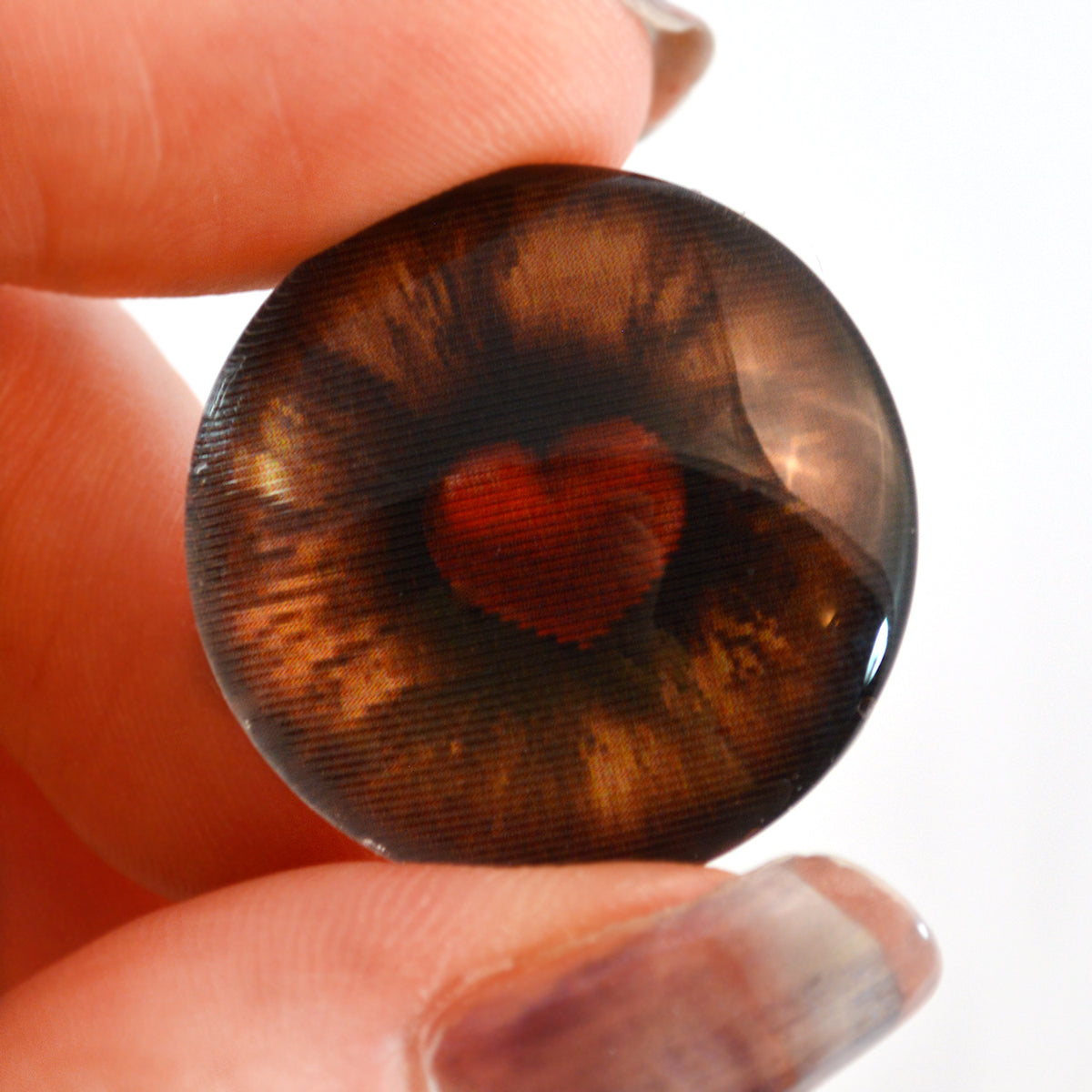 Light Smoked Topaz Transparent Glass Teddy Bear Eyes