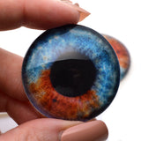 Heterochromia Dual Blue and Brown Human Glass Eyes