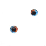 6mm Heterochromia Dual Blue and Brown Human Glass Eyes