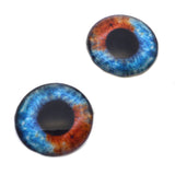 Heterochromia Dual Blue and Brown Human Glass Eyes