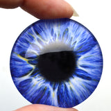 Intense Ice Blue Human Glass Eyes