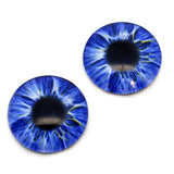 Intense Ice Blue Human Glass Eyes