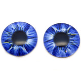 Intense Ice Blue Human Glass Eyes