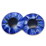 Intense Ice Blue Human Glass Eyes