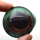 Light Green and Maroon Bird Glass Eyes