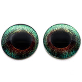 Light Green and Maroon Bird Glass Eyes