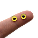 Light Yellow Owl Realistic Bird Glass Eyes