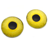Light Yellow Owl Realistic Bird Glass Eyes