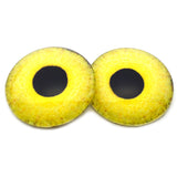 Light Yellow Owl Realistic Bird Glass Eyes