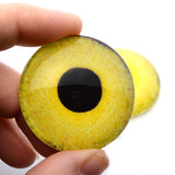Light Yellow Owl Realistic Bird Glass Eyes
