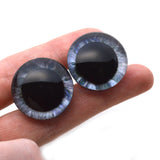 Light Blue and Purple Steampunk Plastic Safety Eyes