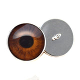 Sew On Buttons Medium Brown Human Glass Eyes
