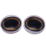 Medium Brown Taxidermy Deer Glass Eyes with White Bands