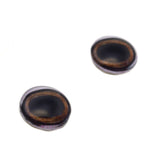 Medium Brown Taxidermy Deer Glass Eyes with White Bands
