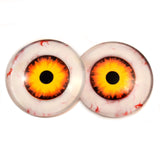 Nightmare Clown Yellow and Orange Glass Doll Eyes