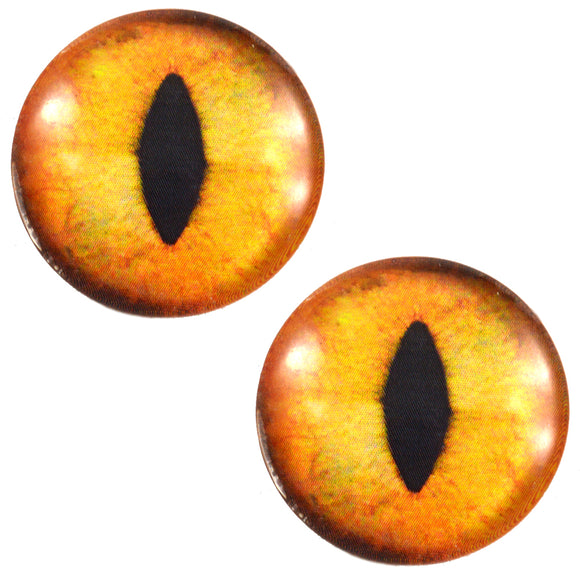 Creamy Orange Cat Glass Eyes
