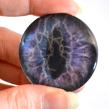 Purple Lightning Storm Animated Dragon Glass Eyes