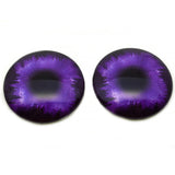 Purple Night Sky Tree Line Glass eyes