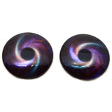 Rainbow Spiral Galaxy Glass eyes