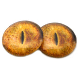 Realistic Tan Cat Glass Eyes