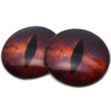 Striking Red Galaxy Dragon Glass eyes