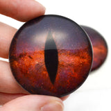 Striking Red Galaxy Dragon Glass eyes