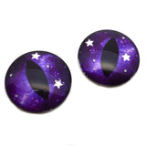 Transparent Starry Night Sky Dragon Glass eyes