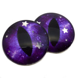 Transparent Starry Night Sky Dragon Glass eyes