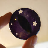 Transparent Starry Night Sky Dragon Glass eyes