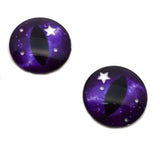 Transparent Starry Night Sky Dragon Glass eyes