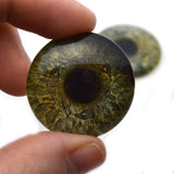 Viking Ravens Celtic Sage Green Glass Eyes