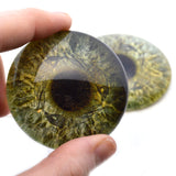 Viking Ravens Celtic Sage Green Glass Eyes
