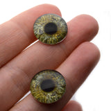 Viking Ravens Celtic Sage Green Glass Eyes