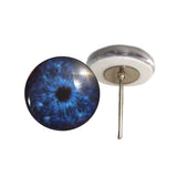 Winter zombie eyes on wire pin posts