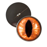 Sew On Buttons Amber Cat Glass Eyes
