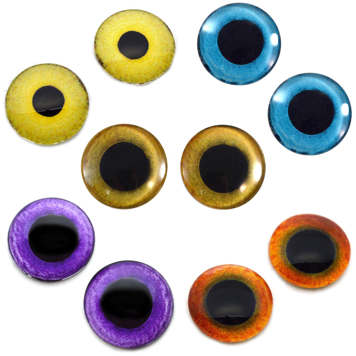 Monster Inspired Glass Eyes Bundle - 5 Pairs – Handmade Glass Eyes