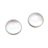 High Domed Blank White Ghost Glass Eyes