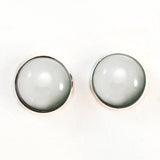 Sew On Buttons Blank White Glass Eyes