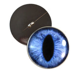 Sew On Buttons Blue Cat Glass Eyes