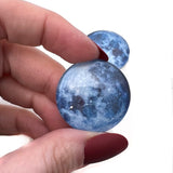 Blue Moon Glass Cabochons