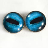 Sew On Buttons Blue Octopus Glass Eyes