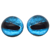 blue octopus high domed glass eyes