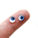 Blue Side Glance Human Glass Eyes