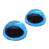 High Domed Blue Snow Owl Glass Eyes