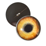 Sew On Buttons Light Brown Wolf Glass Eyes