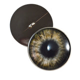 Brown Zombie sew on glass eyes