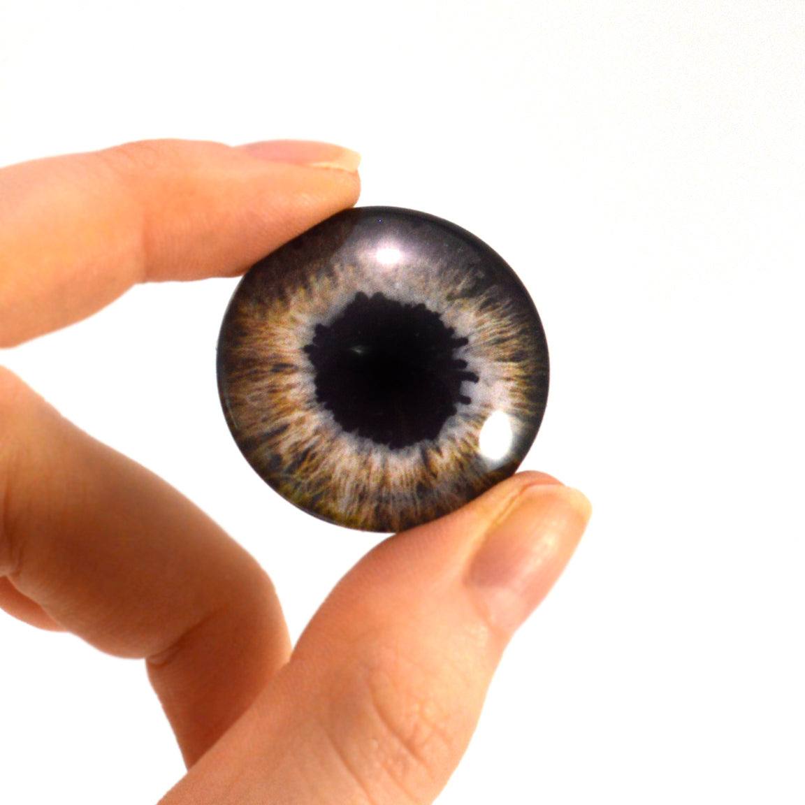 Brown Zombie Glass Eyes – Handmade Glass Eyes