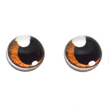 High Domed Brown Anime Glass Eyes